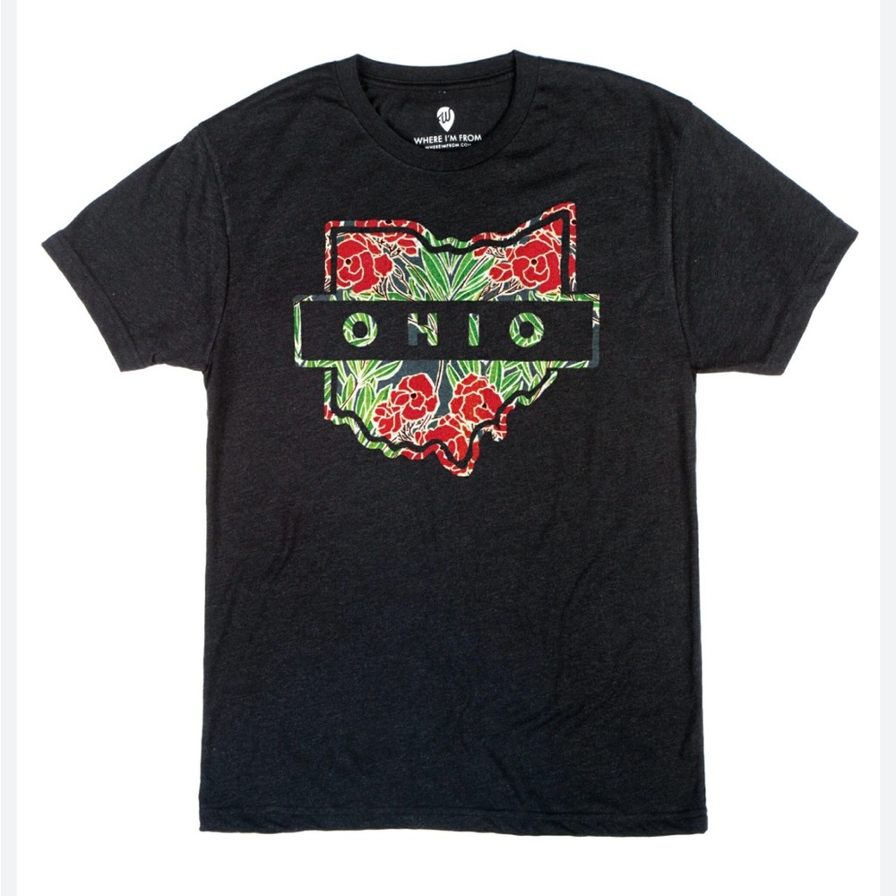 Where I’m From Ohio floral tee in size small